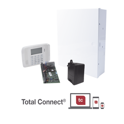 Sistema de alarma VISTA48/6162RF con Gabinete, Transformador y teclado Alfanumérico con receptor RF