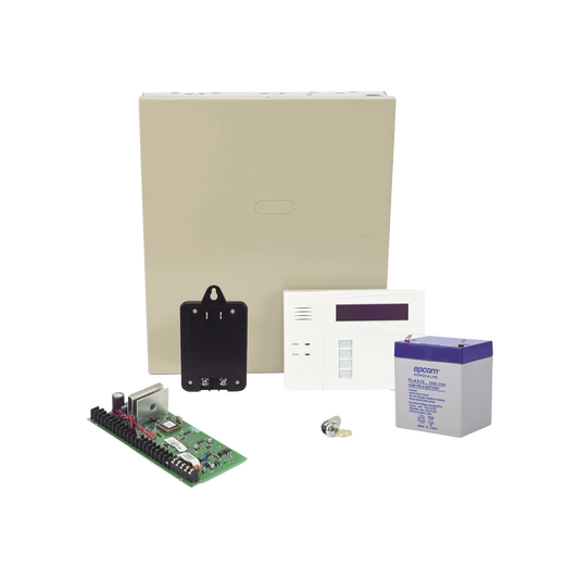 Kit de Panel de Alarma VISTA48LA con Gabinete Batería y Transformador