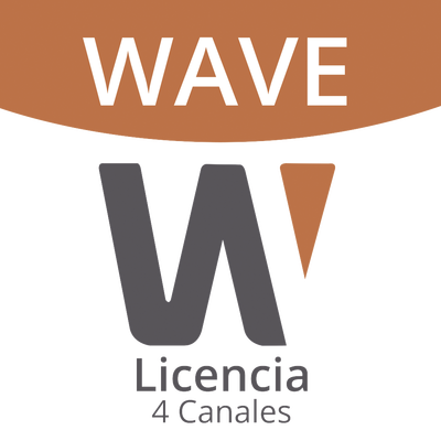 Licencia de 4 Canal de Wisenet Wave Profesional