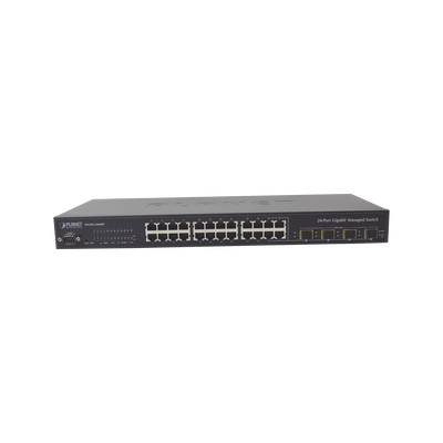 Switch Administrable L2+ 24 puertos 10/100/1000 Mbps, 4 Puertos Combo SFP