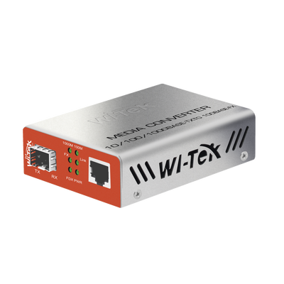 Convertidor de Medios RJ45 100/1000 Mbps + SFP 1000 Mbps