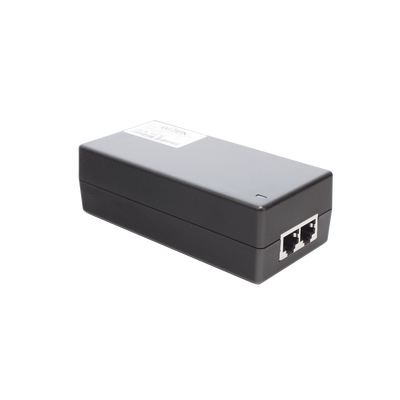 Inyector Hi-PoE 60 W Gigabit / Alimenta Equipos PoE 802.3 af/at/bt / Para Interior / Alcance de 100 metros