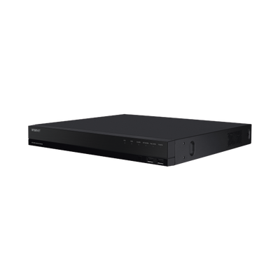 NVR de 12 Megapíxel con Wisenet Wave Embebido / Incluye 4 Licencias / 1TB Incluido / 8 canales / 8 puertos PoE+ / H.265 & WiseStream / E/S de alarma