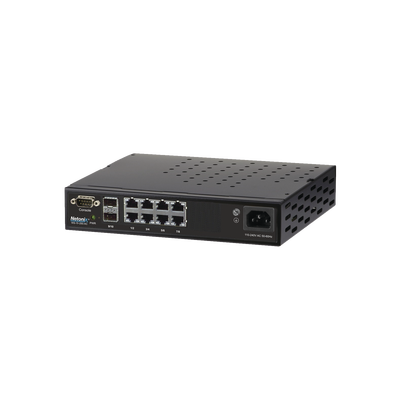 Switch WISP PoE Administrable de 8 puertos Gigabit + 2 SFP, 250W, entrada de 110-120 Vca y 210-230 Vca