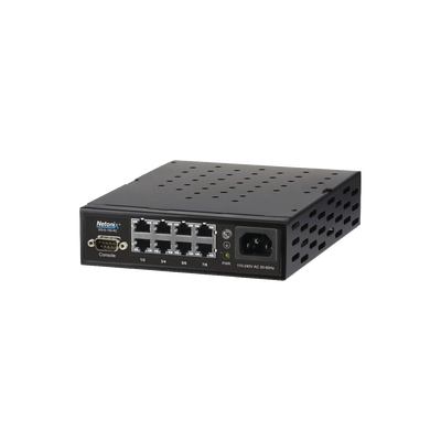 Switch WISP PoE Administrable de 8 puertos Gigabit, entrada de 110-120 Vca