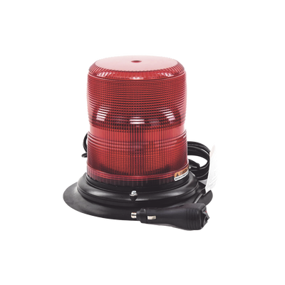 Baliza LED color rojo con montaje magnético de succión de 7" de altura