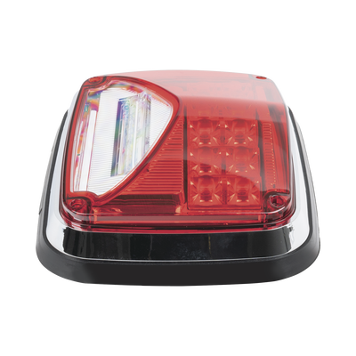 Luz de advertencia de 8 X 6", Color Rojo, Con Luz de Trabajo Clara, Ideal para Ambulancias