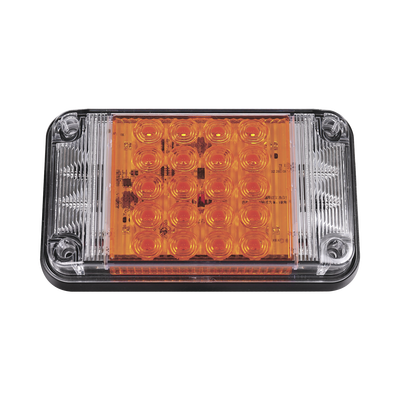 Luz de Advertencia de 7X4", Color Ámbar, Con Luces de Trabajo, Ideal para Ambulancias