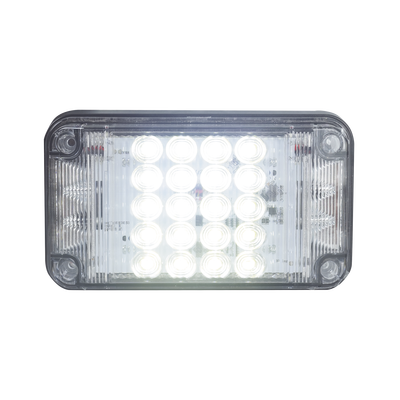 Luz de Advertencia de 7X4", Color Claro, Con Luces de Trabajo, Ideal para Ambulancias