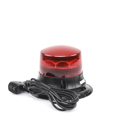 Burbuja LED giratoria color rojo, 9 LEDs, montaje magnético