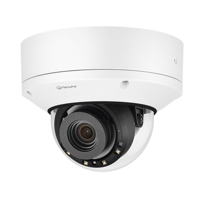 Cámara IP Domo Antivandálica 5MP para interior / Extensor POE / Lente Motorizado 3.6 - 9.4mm / IR 50M / WDR 150db / H.265 & WiseStream II