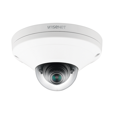 Cámara IP Mini Domo Exterior Antivandálico 2MP Color Blanco / Lente 2.8mm / WDR 150db / H.265 & WiseStream / Conteo de Personas / Video Analíticos Avanzados