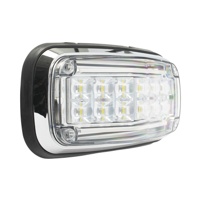 Luz de advertencia 8 X 4", Color Claro, IP67, SAE, Ideal para Ambulancias