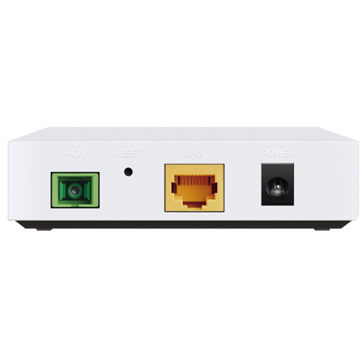 ONU/ONT - Unidad de Red Óptica XPON dual EPON/GPON / 1 Puerto RJ45 10/100/1000 Mbps / 1 puerto XPON Conector SC/APC / Equipo Bridge / Longitud de Onda Up: 1310 nm Dw: 1490 nm