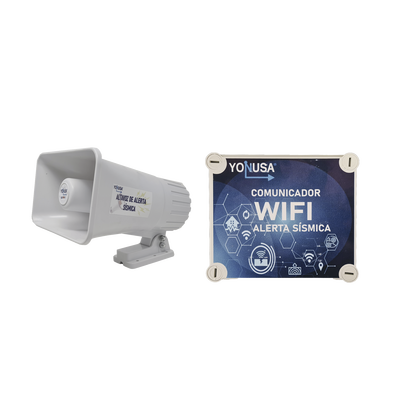 KIT de Alertamiento SISMICO con Audio Oficial SASMEX por WIFI