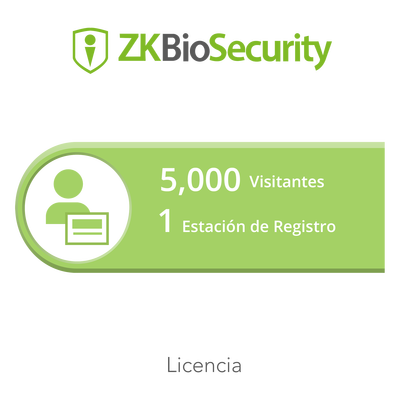 Licencia para ZKBiosecurity permite la gestion de 5 mil visitantes y 1 estacion de registro