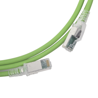 Patch Cord Z-MAX Cat6A S/FTP, CM/LS0H, 3ft, Color Verde, Versión Bulk (Sin Empaque Individual)