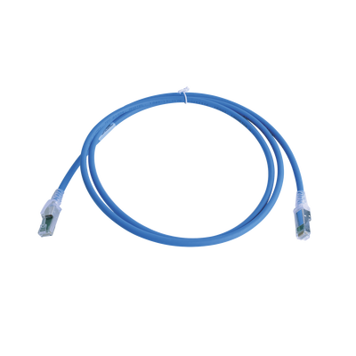 Patch Cord Z-MAX Cat6A S/FTP, CM/LS0H, 5ft, Color Azul, Versión Bulk (Sin Empaque Individual)