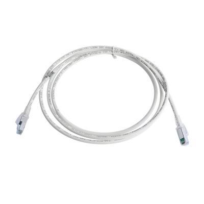 Patch Cord Z-MAX Cat6A S/FTP, CM/LS0H, 7ft, Color Blanco