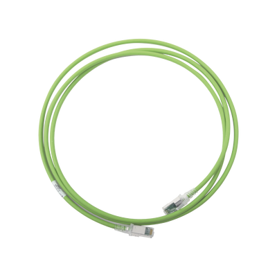 Patch Cord Z-MAX Cat6A S/FTP, CM/LS0H, 7ft, Color Verde