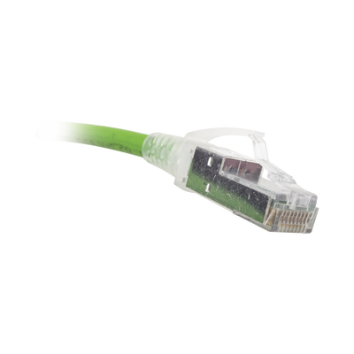 Patch Cord Z-MAX Cat6A S/FTP, CM/LS0H, 7ft, Color Verde, Versión Bulk (Sin Empaque Individual)