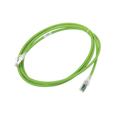 Patch Cord Z-MAX Cat6A S/FTP, CM/LS0H, 7ft, Color Verde, Versión Bulk (Sin Empaque Individual)