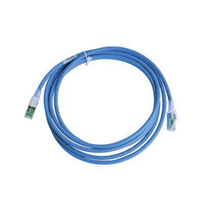 Patch Cord Z-MAX Cat6A S/FTP, CM/LS0H, 10ft, Color Azul