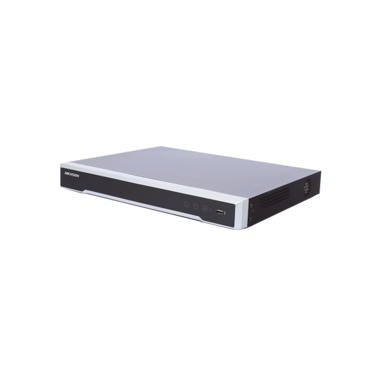 NVR 8 Megapixel (4K) / 16 canales IP / Soporta Cámaras con AcuSense / 2 Bahías de Disco Duro / HDMI en 4K / Sin Puertos PoE