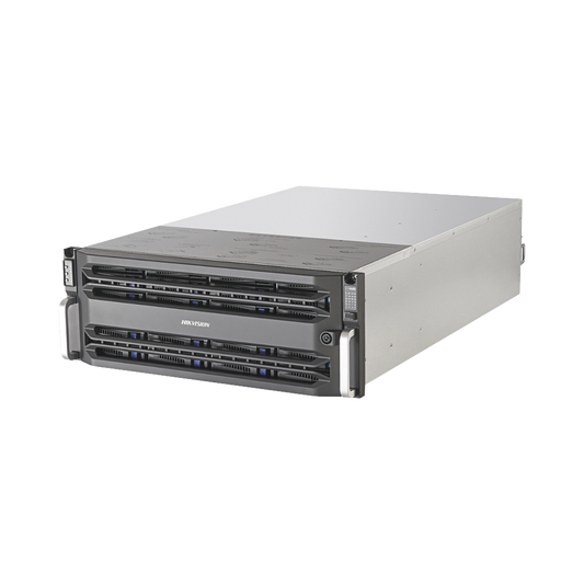 Servidor de Almacenamiento en Red / Soporta 16 Discos Duros (Incluye 16 Discos de 8 TB) / Soporta Hasta 320 Canales IP / Controlador Simple