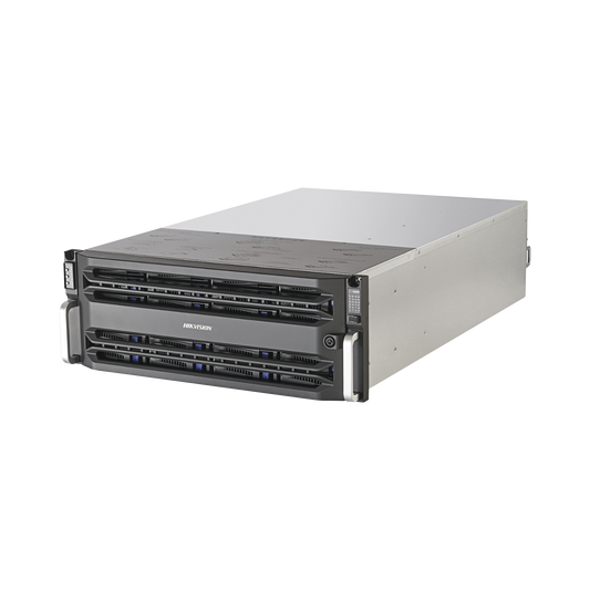 Servidor de Almacenamiento en Red / Soporta 16 Discos Duros (No Incluye Discos) / Soporta Hasta 320 Canales IP / Contralor Simple