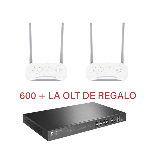 Kit para ISP`s / OLT DS-P7001-08 con Paquete de 600 ONU´s Modelo XN020G3V.