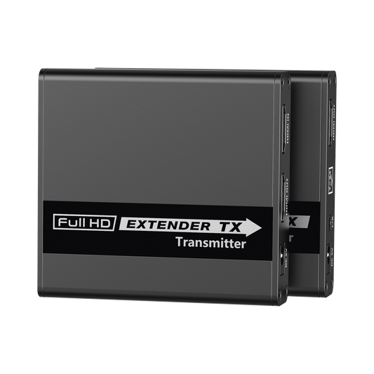 Kit Extensor HDMI para distancias de 70 metros / Soporta resoluciones 720 y 1080P @ 60 Hz / Cat 6, 6a y 7 / Cero Latencia / Uso 24/7 / HDR10 / Salida Loop /  Configuración EDID / Soporta control remoto del equipo fuente / Salida de audio de 3.5mm